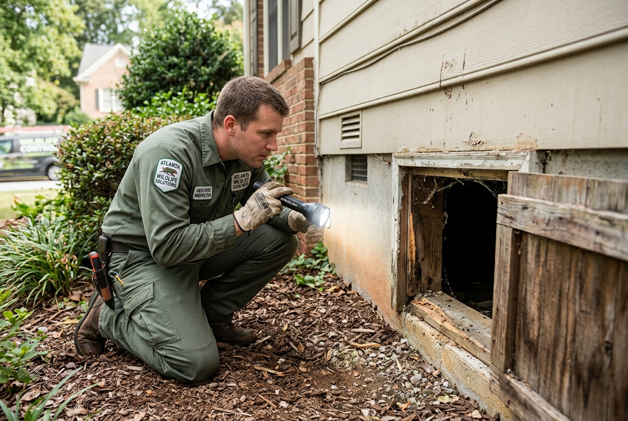 Wildlife inspection at home entry point